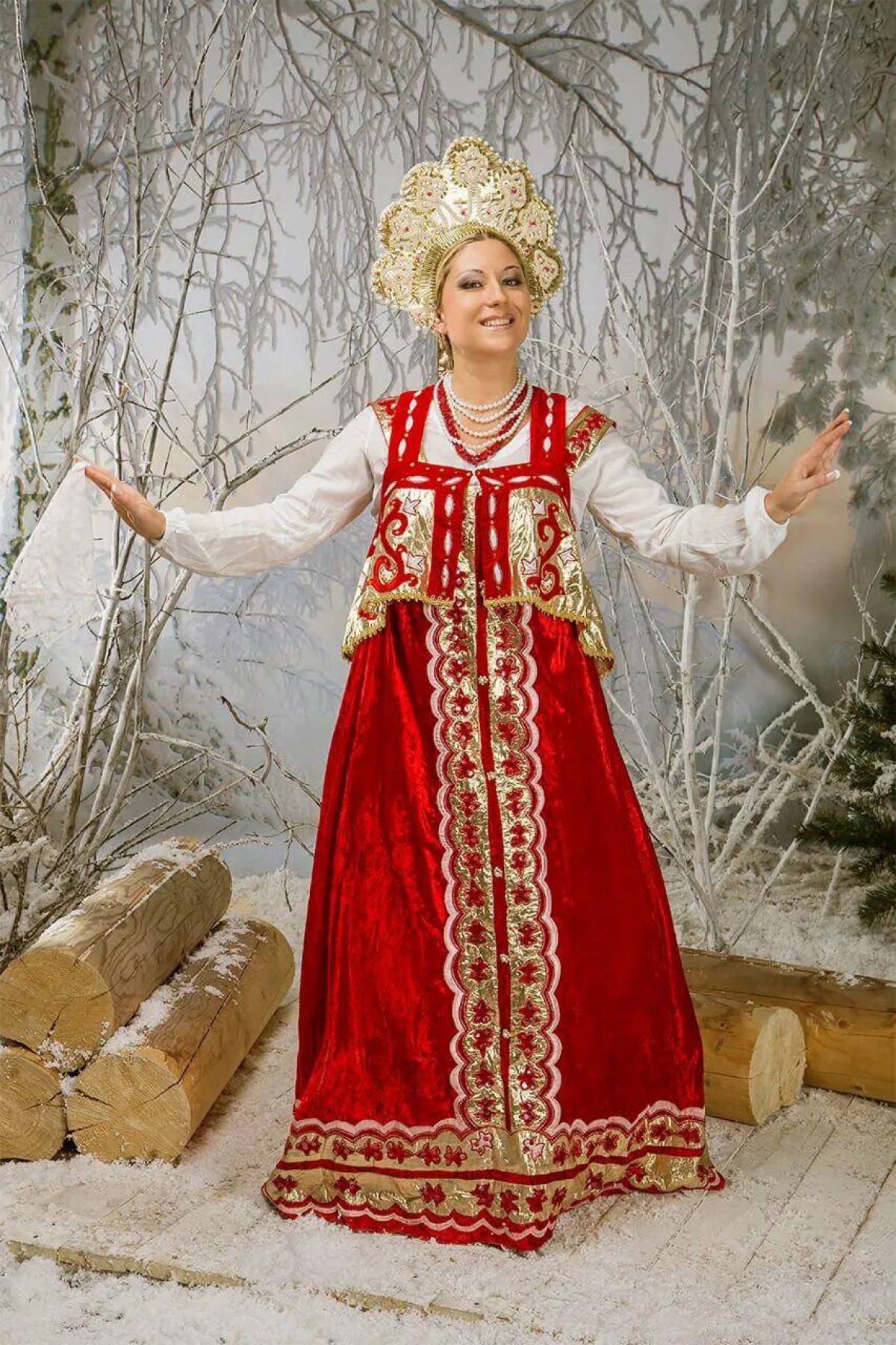 Girls in Slavic costumes in Karaj
