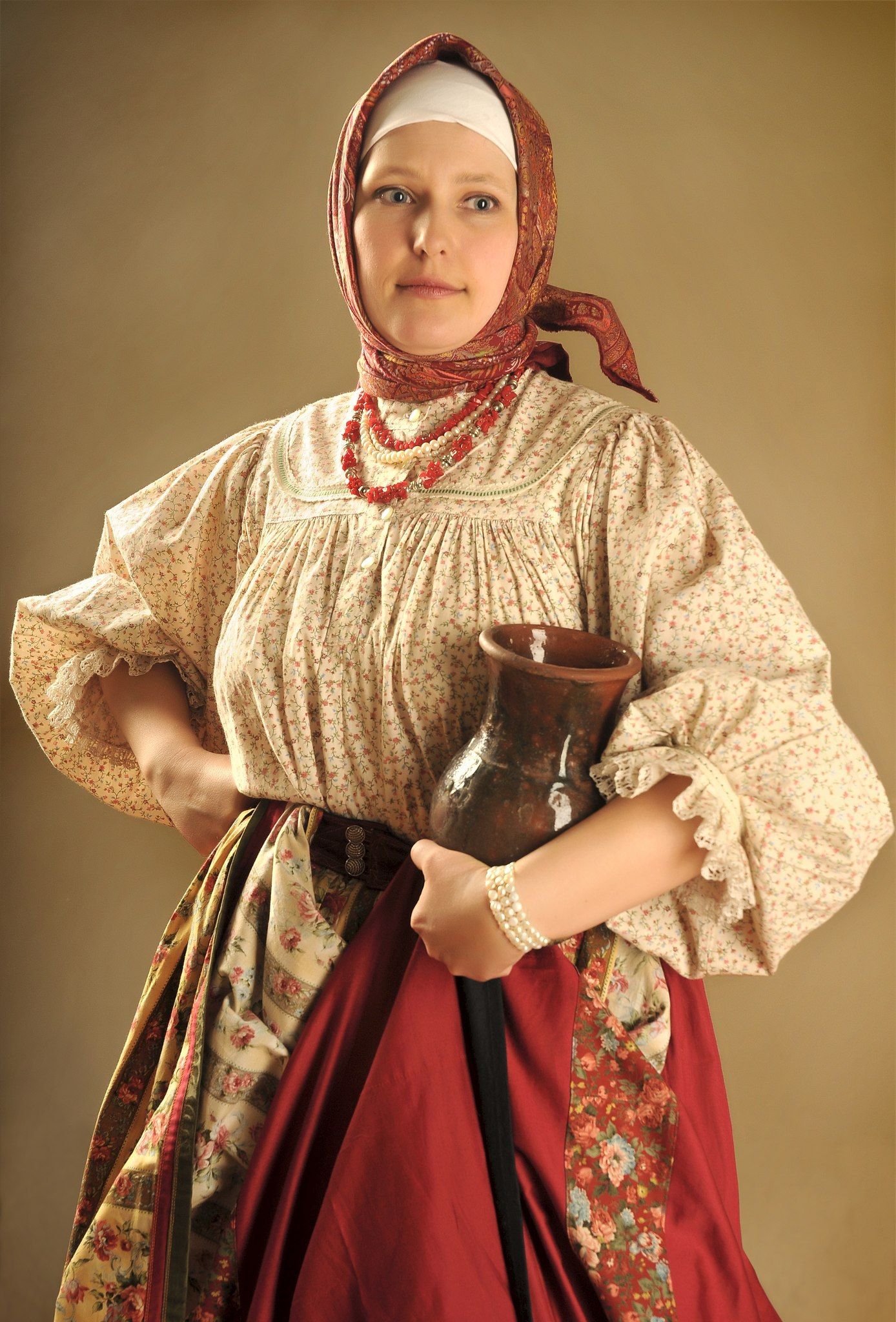 Girls in Slavic costumes in Karaj