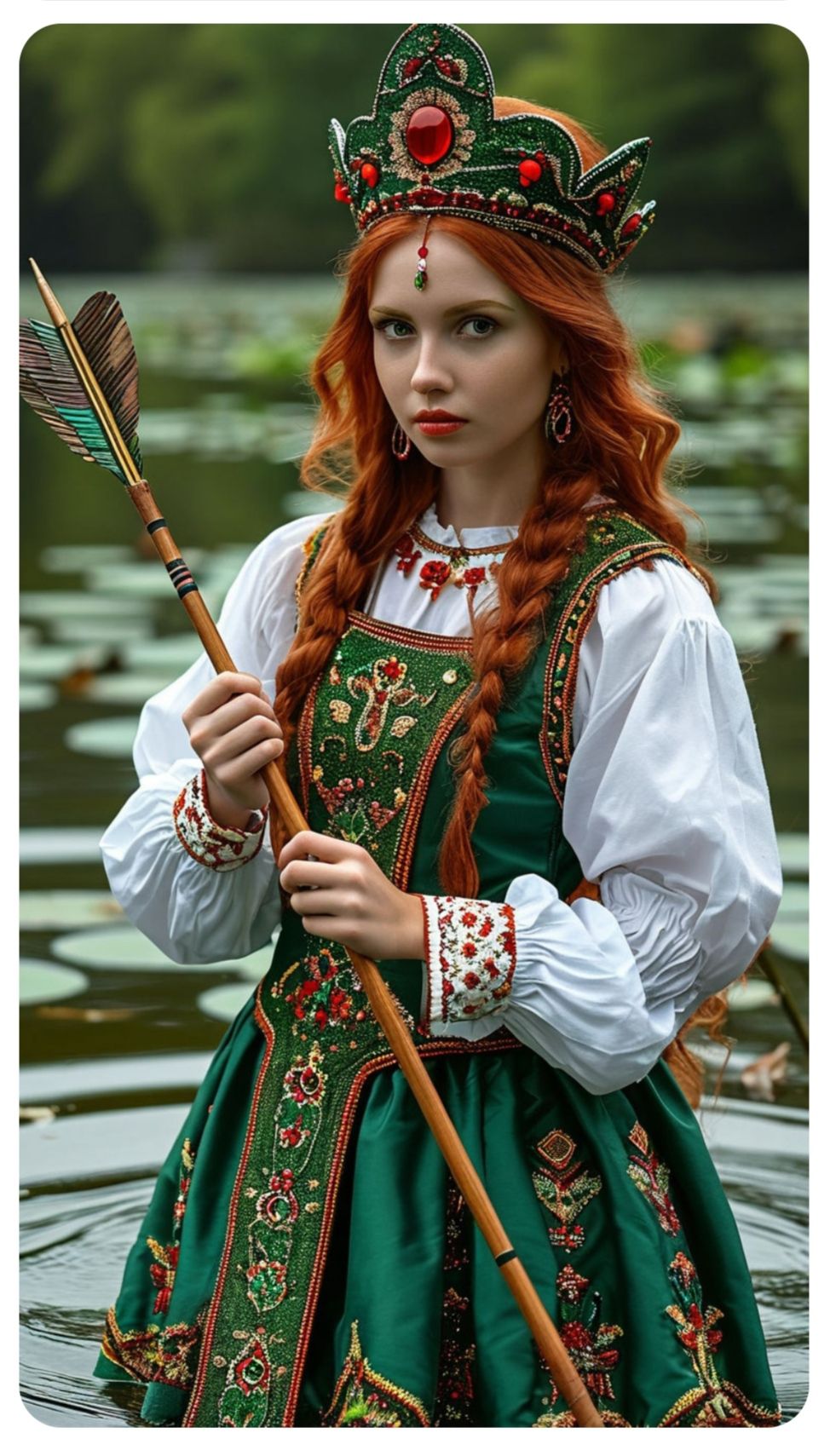 Nude girl Girls in Slavic costumes in Karaj
